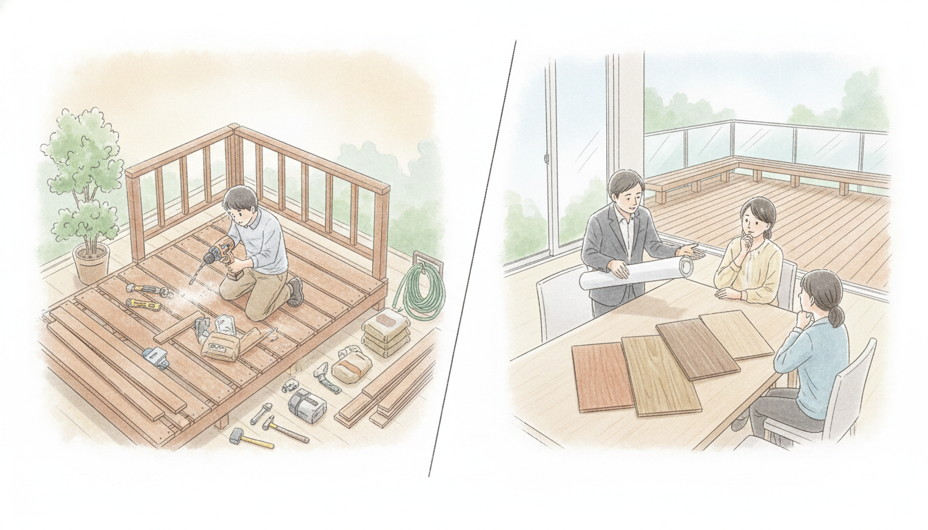 DIYと業者依頼の費用を比較